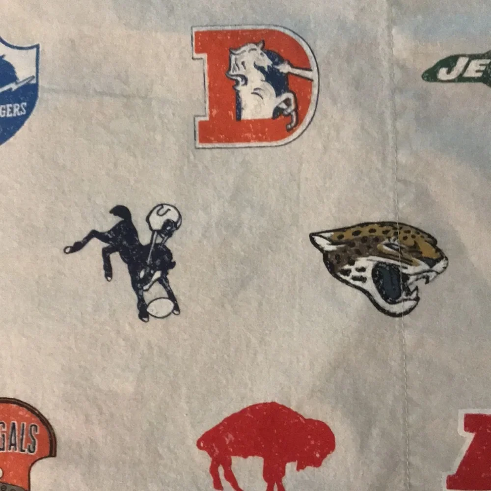 Pottery Barn Teen NFL Football Pillowcases Shams Jets Bengals Raiders Standard